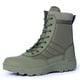 thumbnail image 1 of Botas tácticas de combate con cordones y cremallera lateral para hombre, ideales para el trabajo, la seguridad y la motocicleta., 1 of 5
