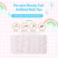 thumbnail image 4 of 1 Set Artificial Nail Tips Press on Nails for Kids Cartoons Fake Fingernails Short Stickers Full Cover Manicure Kit Decorations PNT-16-20, 4 of 5