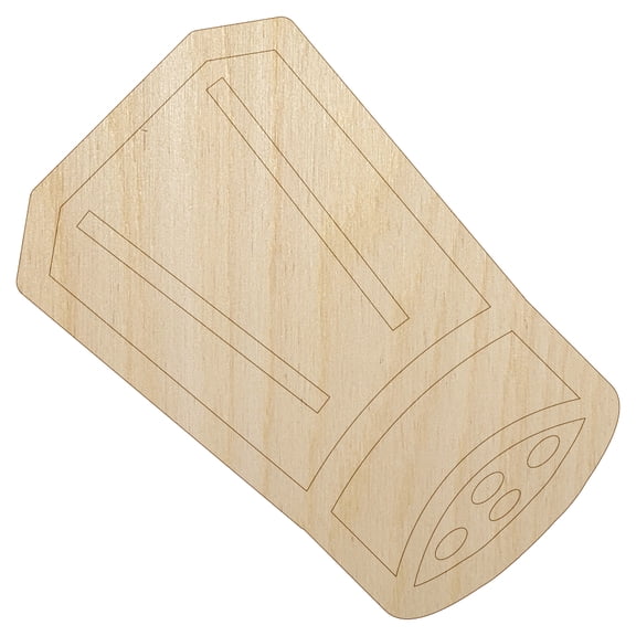 Salt Pepper Shaker Wood Shape Unfinished Piece Cutout Craft DIY Projects - 4.70 Inch Size - 1/8 Inch Thick