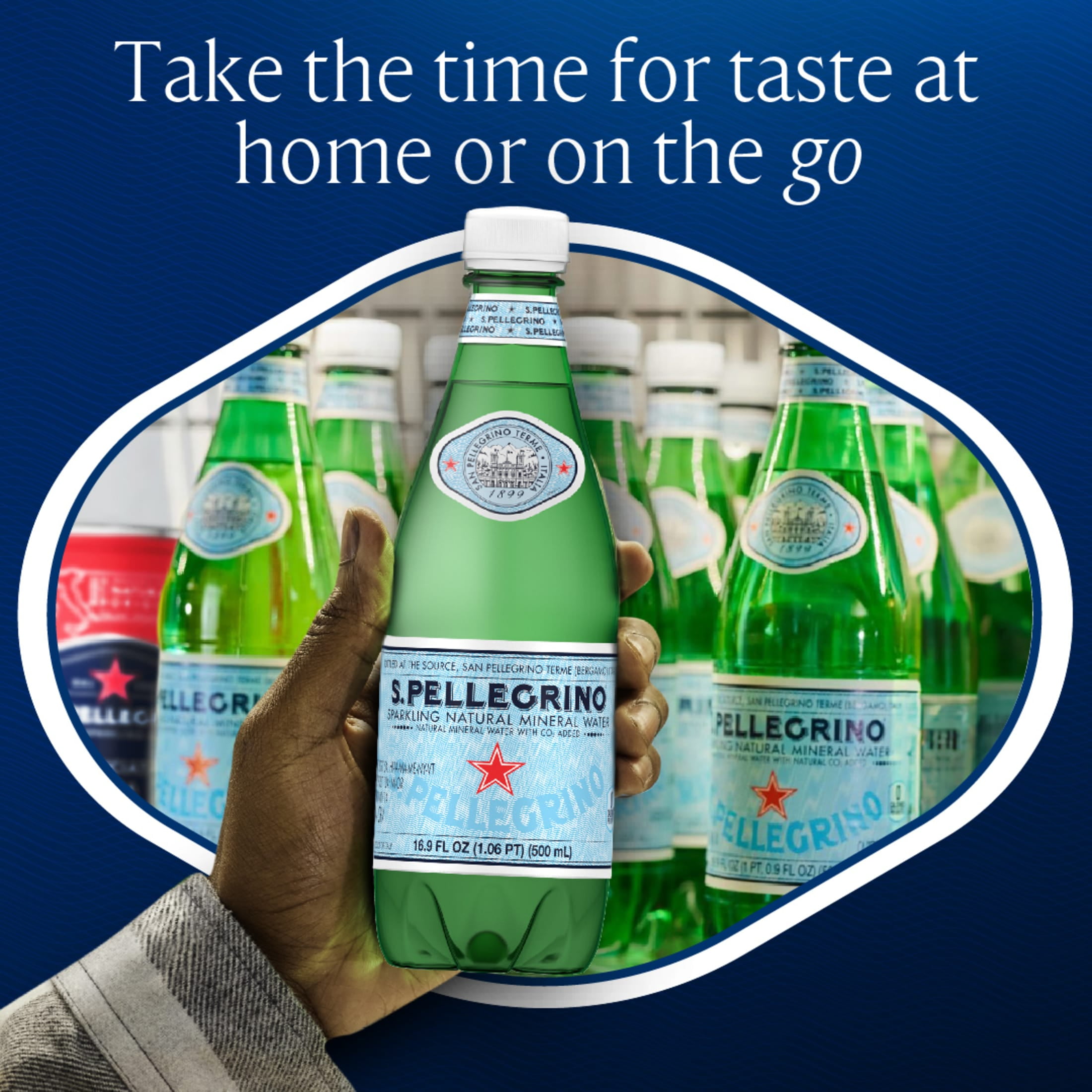 S.Pellegrino Sparkling Natural Mineral Water, 405.6 fl oz, 24 Pack