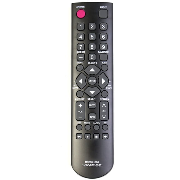 RC200NS00 Replace Remote Control for Sanyo TV DP55D44 FFW32D06F FVD3924 FVD4064