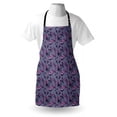 thumbnail image 4 of Roses Apron, Nostalgic Cottage Garden Theme Pink Rose Blossoms on Branches, Unisex Kitchen Bib with Adjustable Neck for Cooking Gardening, Adult Size, Blue Grey Night Blue, by Ambesonne, 4 of 4