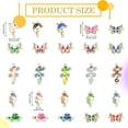 thumbnail image 2 of 1Box 50Pcs 25 Styles Alloy Enamel Connector Charms with Crystal Rhinestone Light Gold Cadmium Free & Nickel Free & Lead Free Animal Mixed Shapes Mixed Color, 2 of 7