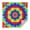 Rainbow Tie Dye-1, variant on Rainbow Tie Dye Mandala Pattern Square Tablecloth,Waterproof Square Table Cover,Wipeable Spillproof Washable Table Cover for Home Kitchen Party Decor 42"X42"(107x107cm)