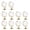 Gold, variant on 12pcs Miniature Globes Candy Containers Eye Catching Globes Candy Jar Suitable For Parties And Home Decoration