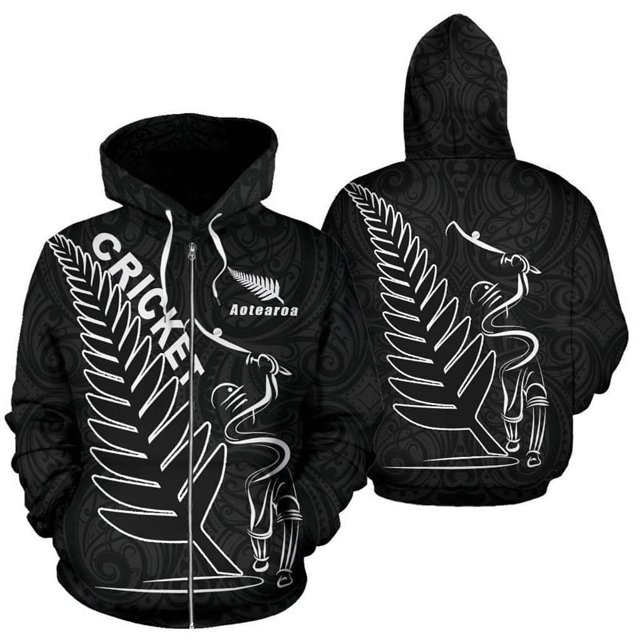 Sudadera con capucha para hombre, con estampado 3D de helecho plateado de Aotearoa, Nueva Zelanda. Novedades en sudaderas con capucha, sudaderas informales, ropa para hombre.