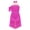 Hot Pink, variant on Lyrical Dance Dress for Girls Ballet Chiffon Skirted Leotard Halter Neck Rhinestones Ice Skating Dress Orange 6