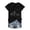 Black, variant on Women'S T Shirts I'M Fine Tee Shirt Funny Graphic T Shirts For Loose Fit Sarcastic Saying Green M