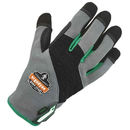 

ProFlex 710TX Heavy Duty Work Gloves Touch Screen Reinforced Fingertips and Palm Gray Medium