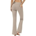 thumbnail image 5 of Weiqiqre Womens Pants, High Wasited Bootcut Office Work Pants Soft Stretchy Trouser Style Yoga Pants with Pockets Slacks, 5 of 7