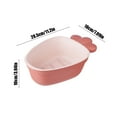 thumbnail image 3 of Kitchen Appliances on Clearance, Double Layer Strainer Basket with Water Release Ergonomic Grip Versatile for Kitchen Use Rinse and Serve Produce Vegetables, Kitchen Tools, Mothers Day Gifts, 3 of 6