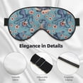 thumbnail image 4 of Goofa Underwater Animals and Flowers Printed Sleep Eye Mask for Men Women, Zero Eye Pressure Sleeping Mask, Light Blocking Night Blindfold, Soft Eye Shade Cover, 4 of 7