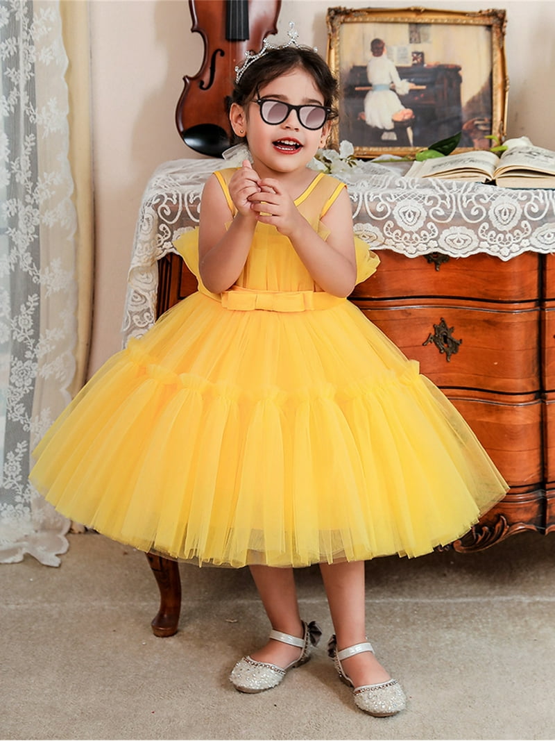 open lace back dress Sweet Princess Tutu Party Dress With Lace & Bowknot  IsabellaSofia