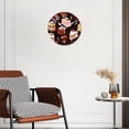 thumbnail image 3 of 12 Inch Wall Clock Battery Operated Silent Clock Decorative for Office, Kitchen, Outdoor, Living Room，Colorful Sweet Cakes Slices Exquisite Art, 3 of 4