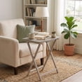 thumbnail image 2 of Mainstays Modern XL Oversized Folding Tray Table, Rustic Gray, 2 of 9