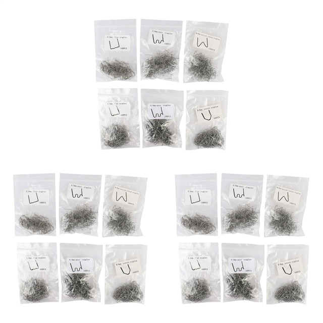 1800PCS Staples for Hot Stapler Set Bumper Repair Staples Welding Plastic Clip Stapler for Soldering Bumper