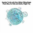 thumbnail image 3 of Squishy Turtle with Star Glitter Filling, Single Pack, Blue, for Kids and Adults, Squeeze Toy, 3 of 3