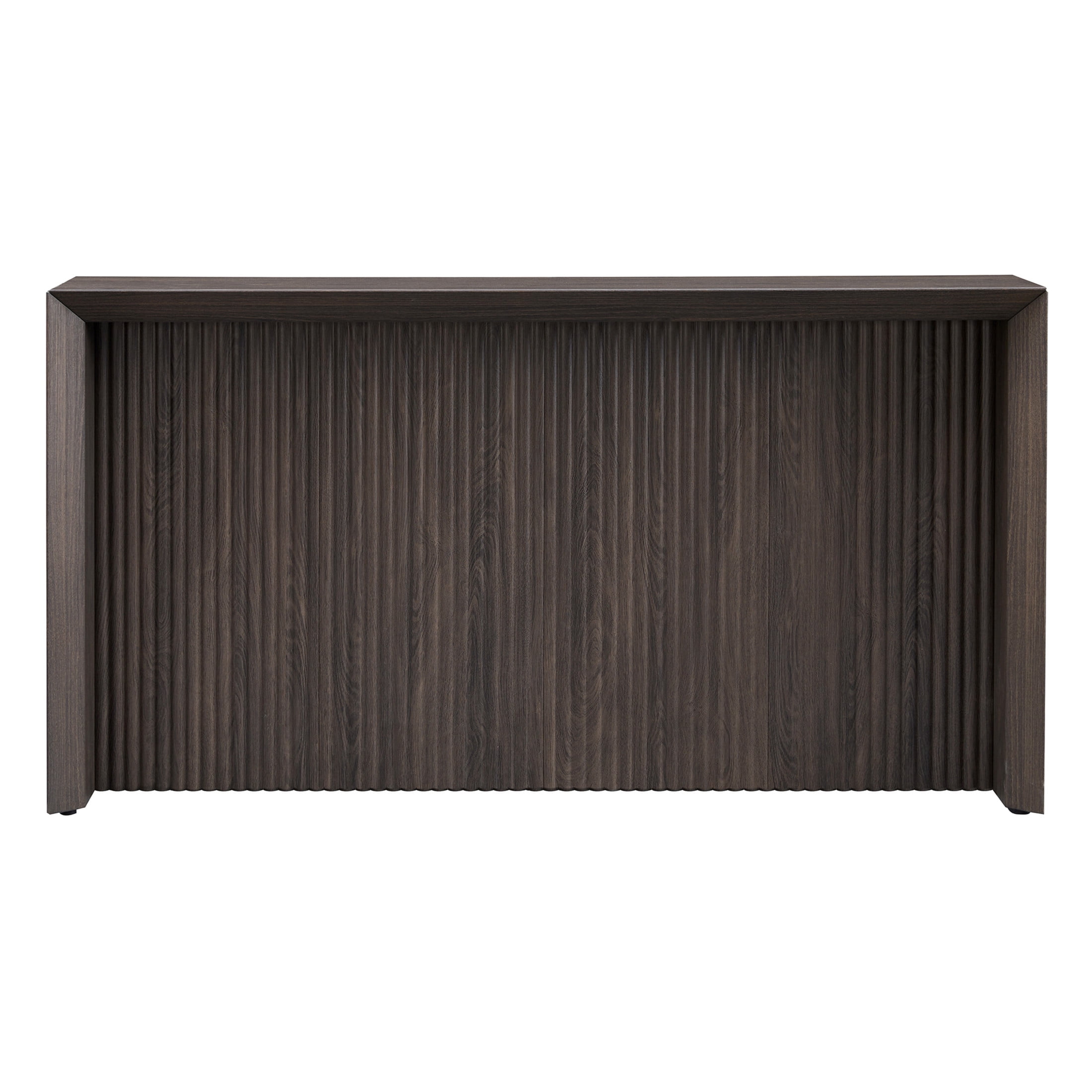 Evelyn&Zoe Modern/Contemporary 56" Wide Alder Brown Console Table