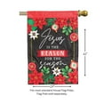thumbnail image 2 of Dicksons Magnolia Garden Outdoor Flag Decoration For Garden, Yard, Or Walkway Large 29 x 42, Weather Resistant Polyester, Jesus is the Reason, 2 of 2