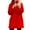 Red, variant on Herrnalise Jackets For Women Winter Solid Faux Coat Warm Casual Long Jacket Long Sleeve Outerwear Shackets For Women 2024 fall Black,M