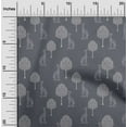 thumbnail image 1 of oneOone Polyester Lycra Fabric Tree & Giraffe Block Decor Fabric Printed BTY 56 Inch Wide, 1 of 4