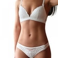thumbnail image 6 of Taykoo Underwear Set Sexy Thin Lace No Steel Ring Cotton Cup Bow Gathered Bra, 6 of 7