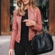 thumbnail image 1 of Pntutb moda mujer manga larga frente abierto corto cárdigan traje corto chaqueta abrigo top Pntutb Pntutb-874, 1 of 7