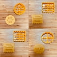 thumbnail image 3 of Cookie Mold Cooking Plastic Biscuit Form Mould Kitchen Baking Baking Biscuit Form Maker with Good Wishes, Type D, 3 of 6