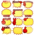 thumbnail image 1 of 120pcs Sale Tag Price Burst Sign Garage Sale Pricing Sign Fundraising Promotional Tag, 1 of 4