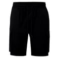 thumbnail image 4 of MIXUE Mens Shorts Summer Solid Color Large Pocket Workwear Casual Loose Comfortable Trendy Business Sports Mens Workout Shorts Daily-Wear,Black,S, 4 of 8