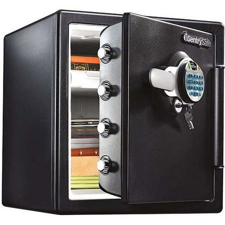 SentrySafe SFW123BTC Finger Print Biometric Fire/Water Security Safe, 1.23 cu