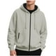 thumbnail image 2 of pstuiky mangas largas para hombre, Sudadera con capucha y bolsillo de manga larga con cremallera y color liso para hombre camisetas de hombre s, 2 of 9