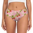thumbnail image 1 of Balery Strawberry Floral Ropa Interior de Algodón para Mujer con Dibujo – Braguitas Cómodas y Elásticas, Estilo Clásico-Small, 1 of 6