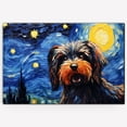 thumbnail image 3 of Briard Dog Canvas Van Gogh Starry Night Wall Art Gifts Canvas Wall Art Frame Music Artist Customized Canvas Framed Photo Art Work For The Bedroom(Gifts For Dog Lover ), 3 of 6