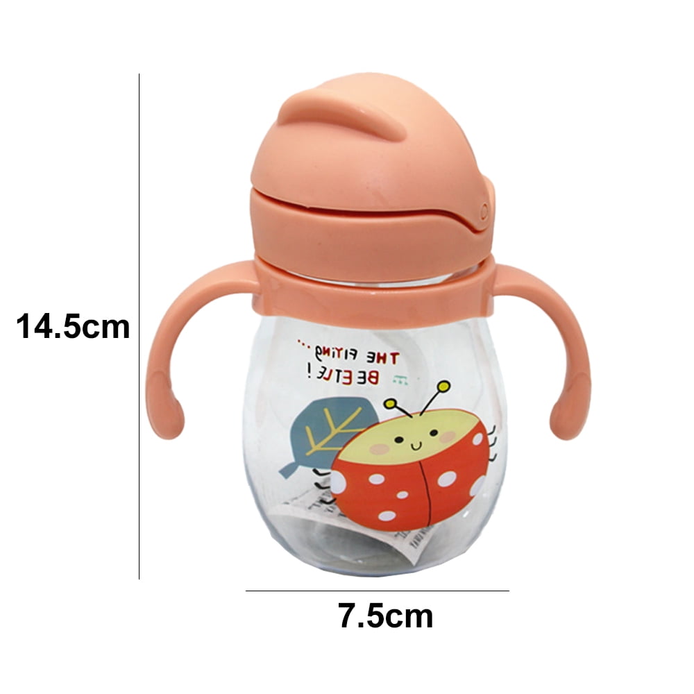 Baby Water Cup Baby Trainer Sippy Cup Toddler Water Cup with Scale Baby Sippy Cup with Handle, Size: 12X10.4CM