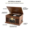 thumbnail image 2 of Tocadiscos Bluetooth 6 en 1 Victrola The Quincy (Nogal), 2 of 9