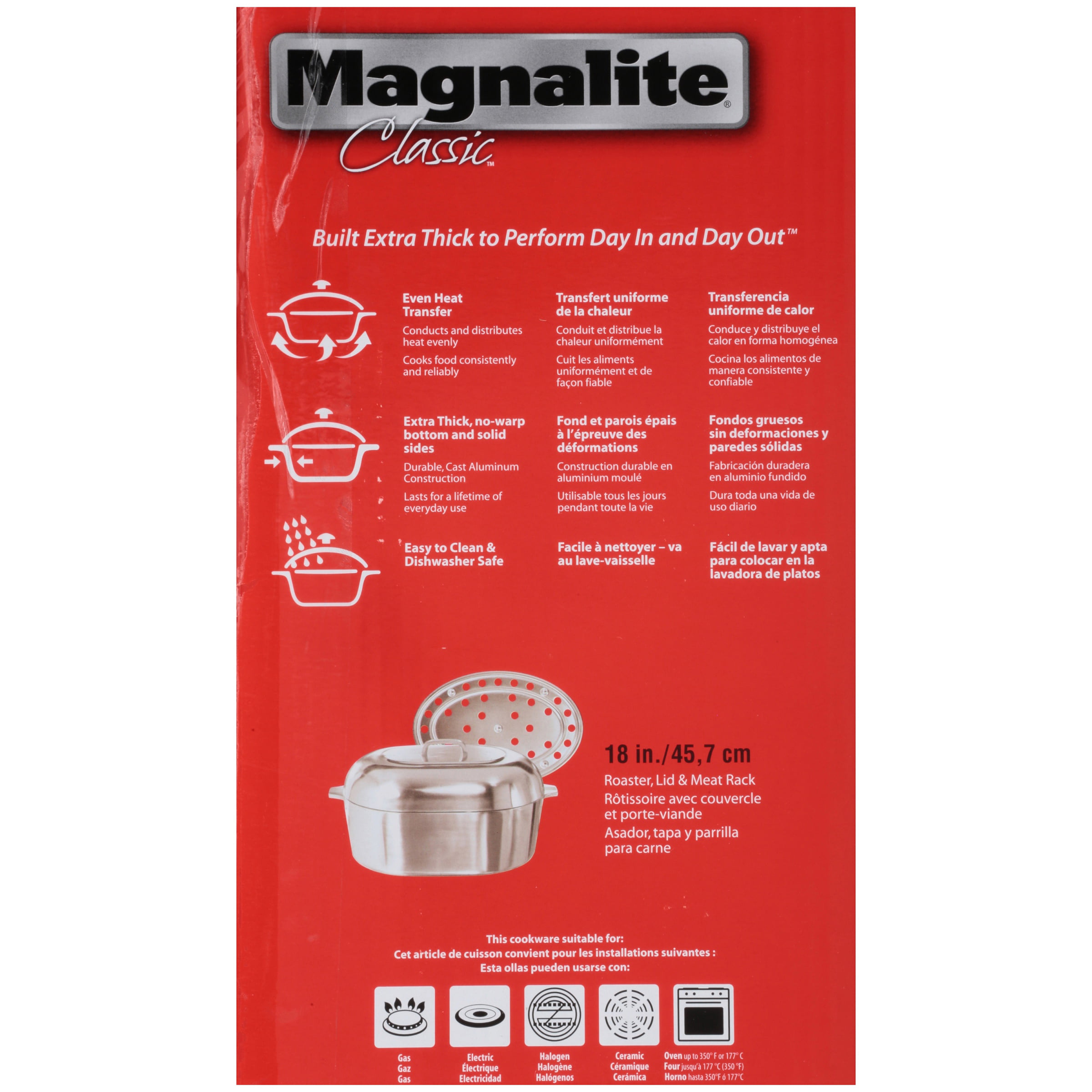 Magnalite Aluminum 18 Classic Oval Roaster 