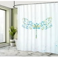 thumbnail image 5 of Ambesonne Animal Shower Curtain, Dragonfly with Dots, 69"Wx84"L, Blue Green, 5 of 5