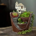 thumbnail image 2 of CSCHome Flower Pot Succulent Planters Tree Hole Pots Resin Flower Plant Pot Garden Micro Landscape Resin Bonsai for Office Home Garden Decoration, 2 of 6