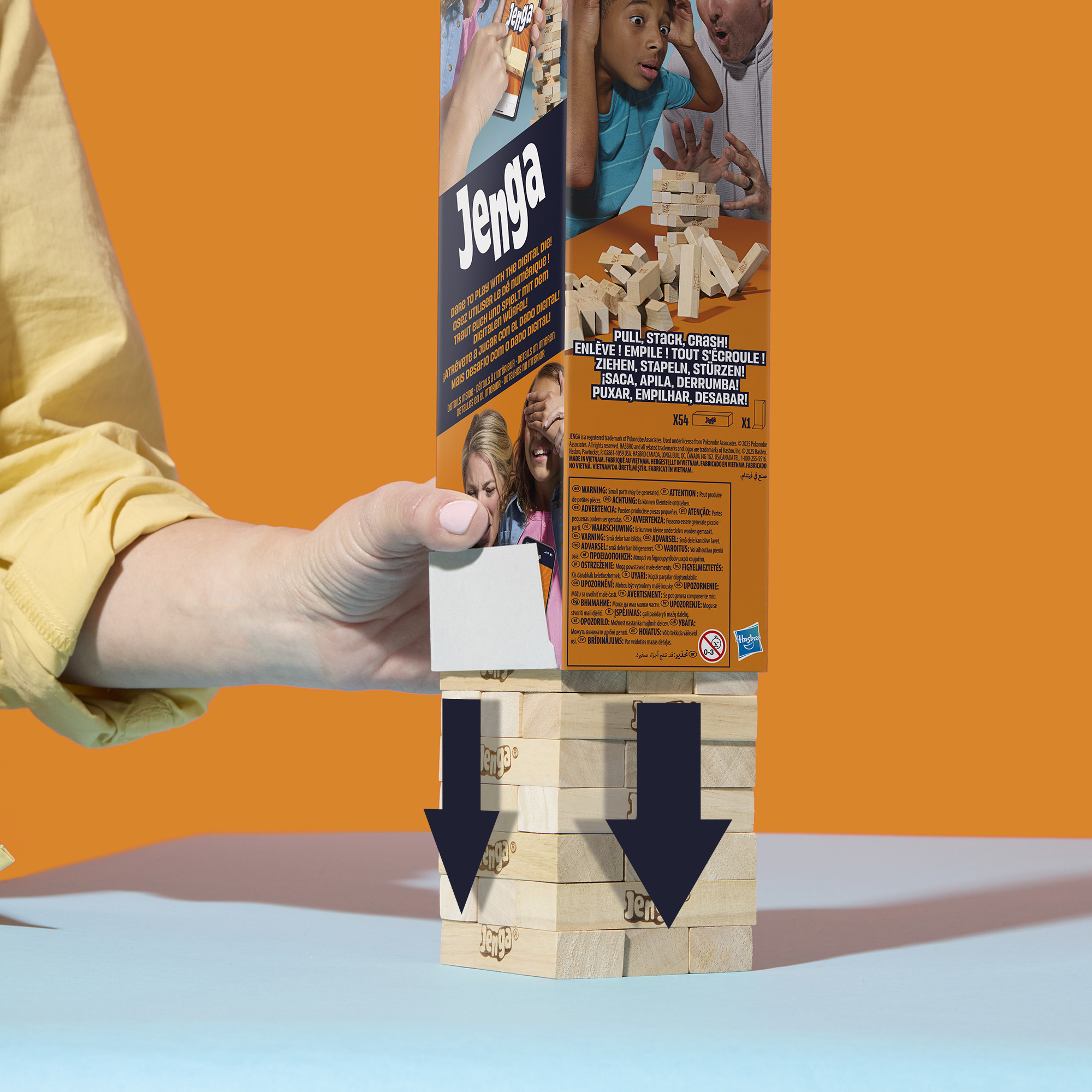 Hasbro Jenga Classic Wooden Block Stacking Game photo 6