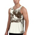 thumbnail image 2 of Daiia Cow 1 Printed Men's Quick Dry Fit Muscle Tank Top Slim-Fit Tank Workout Tank Top Lightweight Sports Tank Top-X-Large, 2 of 7