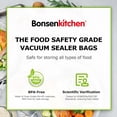 thumbnail image 2 of Bonsenkitchen Vacuum Sealer Bags, 11 in x 50 ft Rolls 2 Pack Food Vacuum Storage Bags, BPA Free, Food Grade, Customized Size Vcuum Bag for Vac Storag, 2 of 7