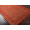 thumbnail image 3 of BoutiqueRugs Lowmansville Boho Hand Tufted Wool Natural Fiber Soft Extra Large Area Rug - Farmhouse Minimalist Geometric Bordered Solid Color Carpet - Rust, Brick Red, Burnt Orange - 9' x 13', 3 of 14