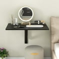 thumbnail image 6 of CZMJY 31.5" Wall Mounted Folding Desk, Drop-Leaf Floating Desk with Spacious Surface, Space-Saving Foldable Wall Table for Study, Bedroom, Bathroom, Balcony & Small Spaces, 6 of 9