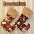 thumbnail image 4 of Bolsa de regalo de dulces de Navidad Accesorios de decoración Calcetines de muñeco de nieve de Papá Noel Decoración de regalo de Navidad 52 * 82 (cm) decoración de Navidad (Color : Brass) Xemadio ZYY-2456, 4 of 5
