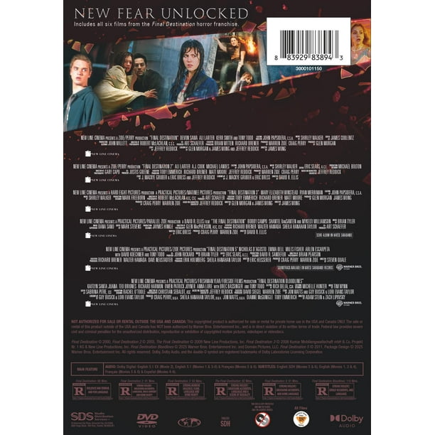 Final Destination 6-Film Collection (DVD), Horror, New Line