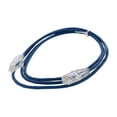 thumbnail image 2 of Nippon Labs 28 AWG Snagless Ultra Slim Cat6  Ethernet Patch Cable - Network Internet Cord - RJ45, Stranded, 550Mhz, UTP, - 5ft, Blue, 2 of 2