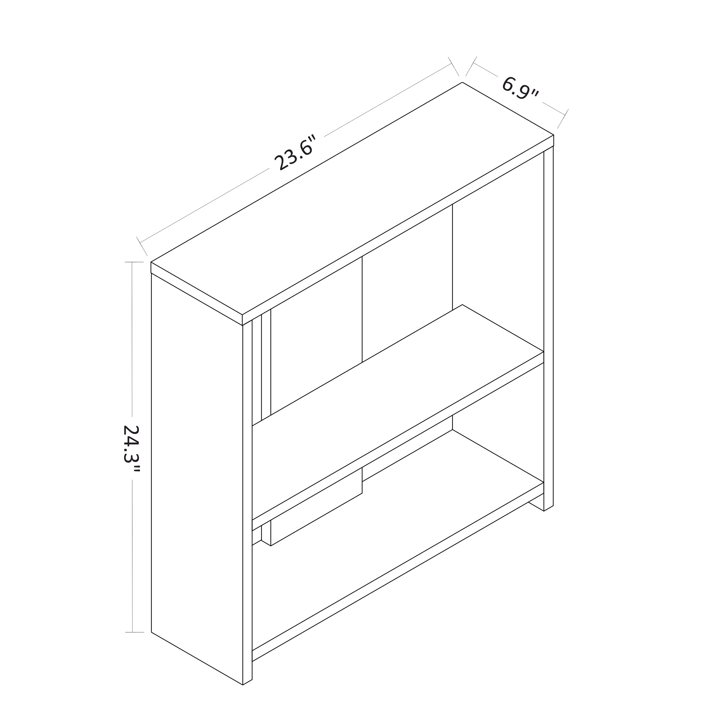 Ada Home Décor Side Table, Oak