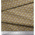 thumbnail image 2 of Soimoi Brown Poly Georgette Fabric Tortoise Ocean Decor Fabric Printed Yard 52 Inch Wide, 2 of 3