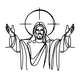 thumbnail image 1 of Cuadro Decorativo de Metal con Diseño cristo nazareth Grande, 1 of 4